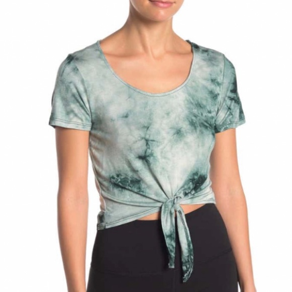 Electric Yoga Tie Dye Tie Hem Top Size Small